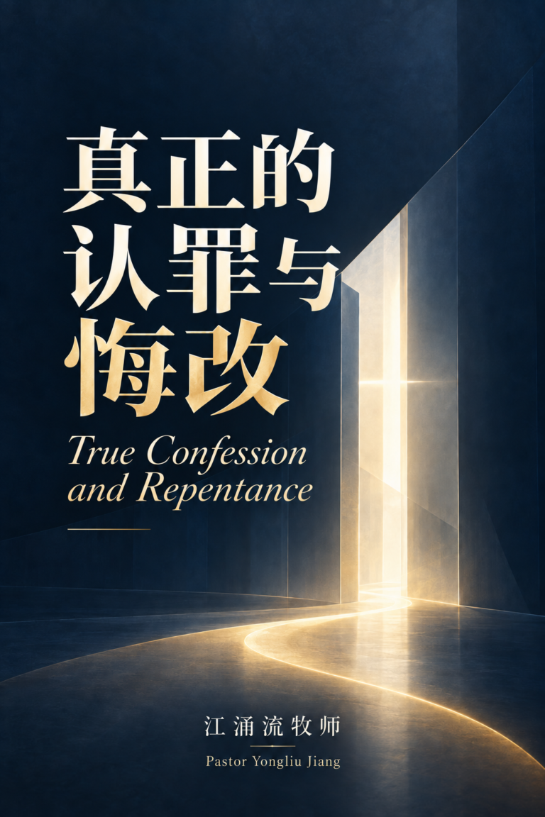 真正的认罪与悔改 江涌流牧师著